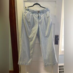 American Eagle: Strigid High Waisted Wide-leg Trouser Jean. Size 8 Regular
